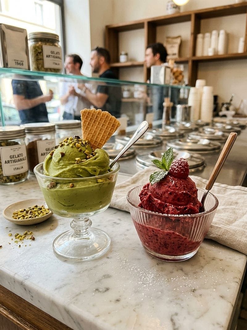 comparison homemade ice cream vs Italian artisan gelato cold process La Gelato Academy