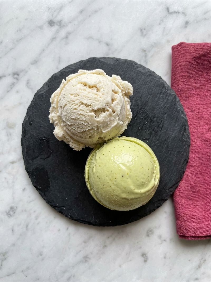 Perbandingan tekstur es krim rumahan 3 bahan dengan gelato Italia metode cold process La Gelato Academy