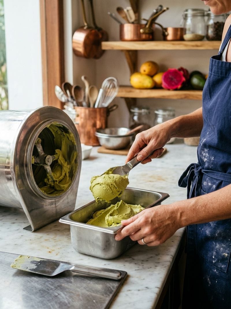 Workshop praktik kursus gelato La Gelato Academy di laboratorium Yogyakarta