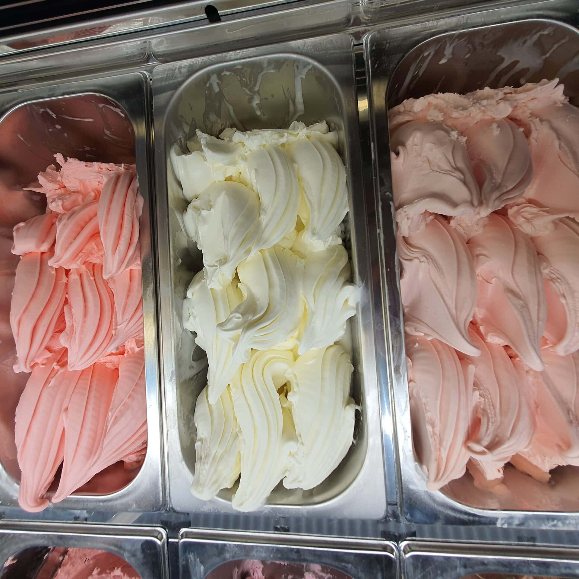 Tray gelato italia tiga rasa untuk café atau kios indépendant — kursus gelato