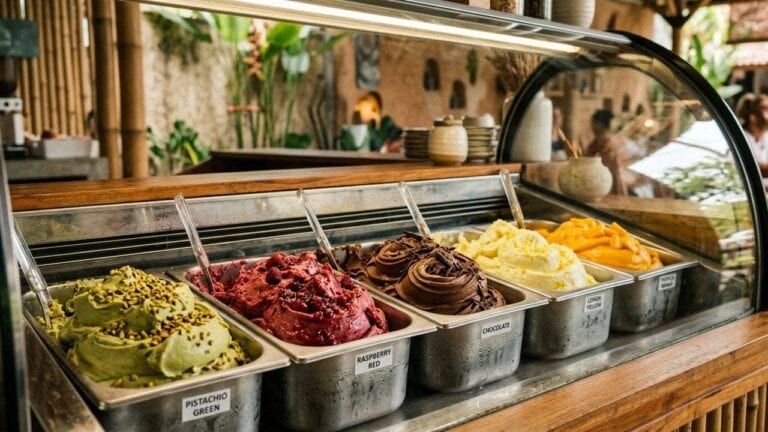 gusto gelato caffe bali parfums gelato italien authentique