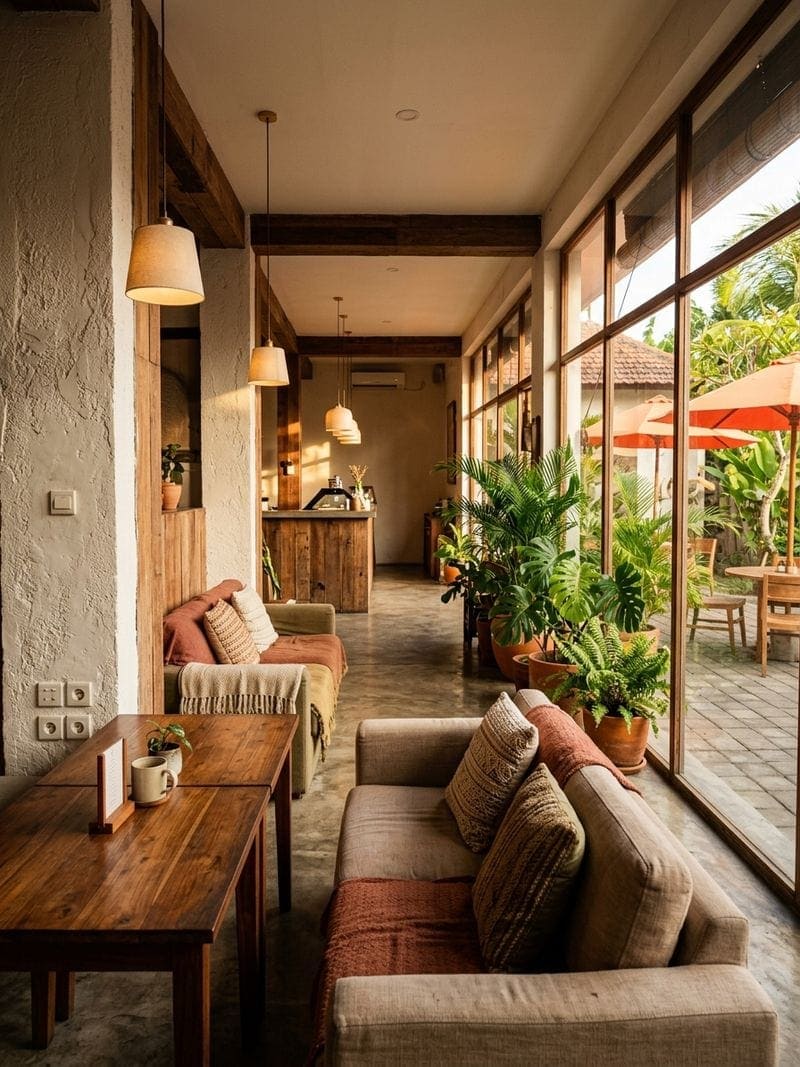 gusto gelato caffe bali suasana indoor outdoor