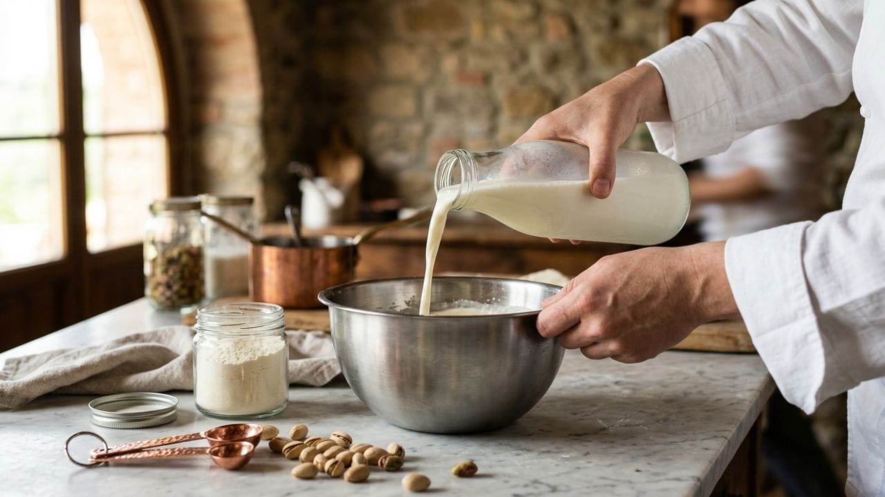 Praktek kursus membuat es krim metode cold process di workshop La Gelato Academy