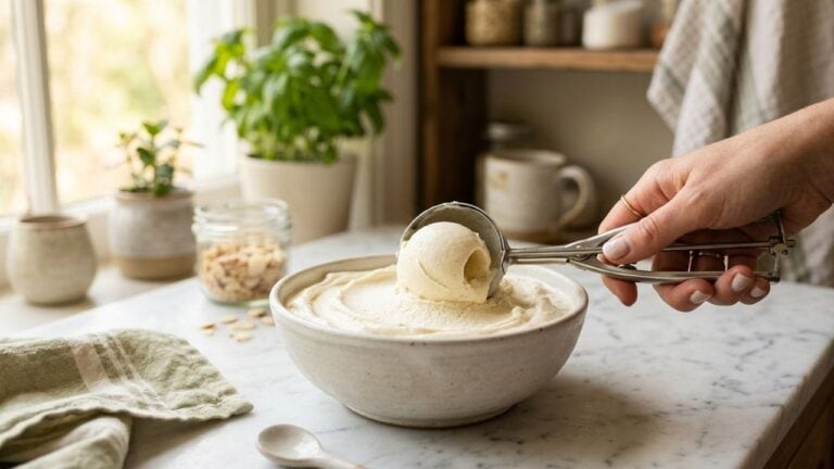 comment faire de la glace sans mixeur — glace maison onctueuse préparée dans la cuisine